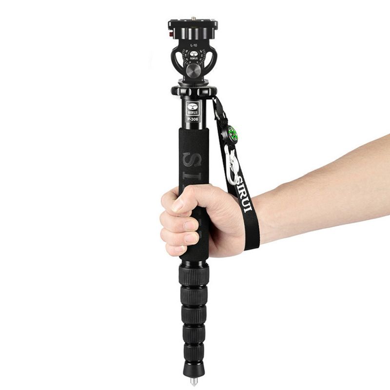 Sirui P-306 ettbeinstativ / monopod med tilthode 